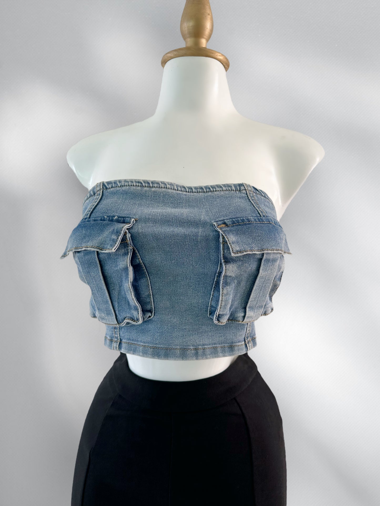 Top cargo denim